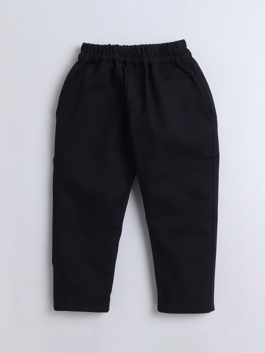 

BAATCHEET Boys Regular Fit Trousers, Black