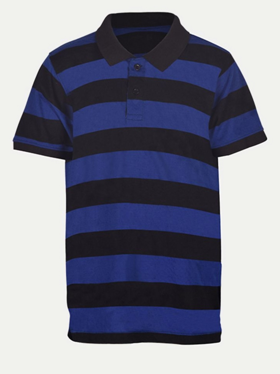 

BAESD Boys Striped Polo Collar Cotton T-Shirt, Blue