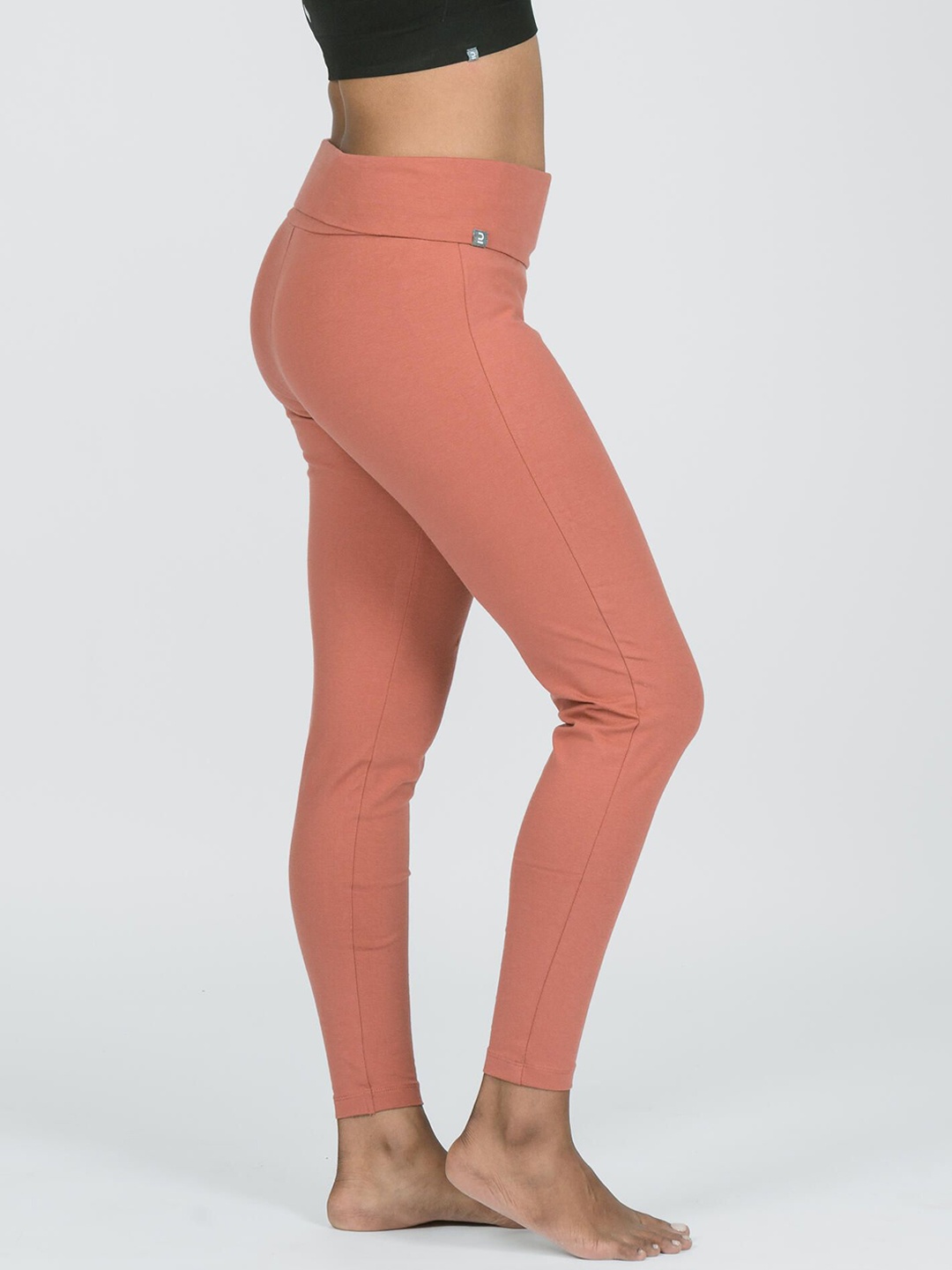 

Domyos By Decathlon Women Ankle-Length Cotton Leggings, Pink