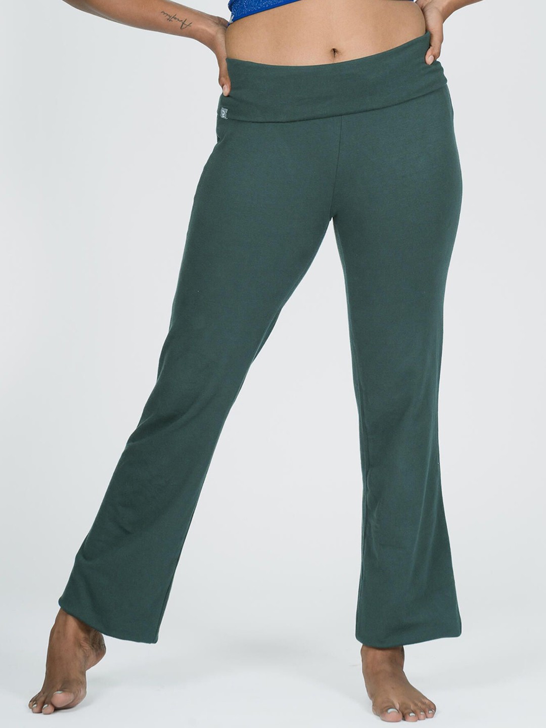 

Domyos By Decathlon Women Mid-Rise Lounge Pants, Green