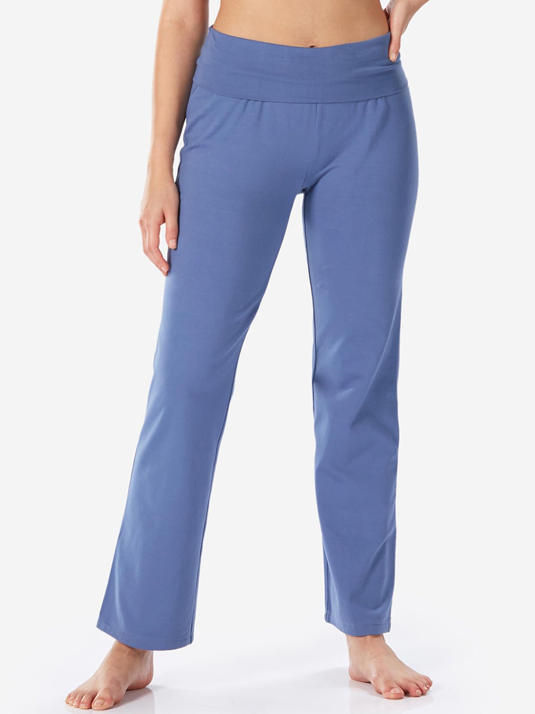 

Domyos By Decathlon Women Mid Rise Lounge Pants, Blue