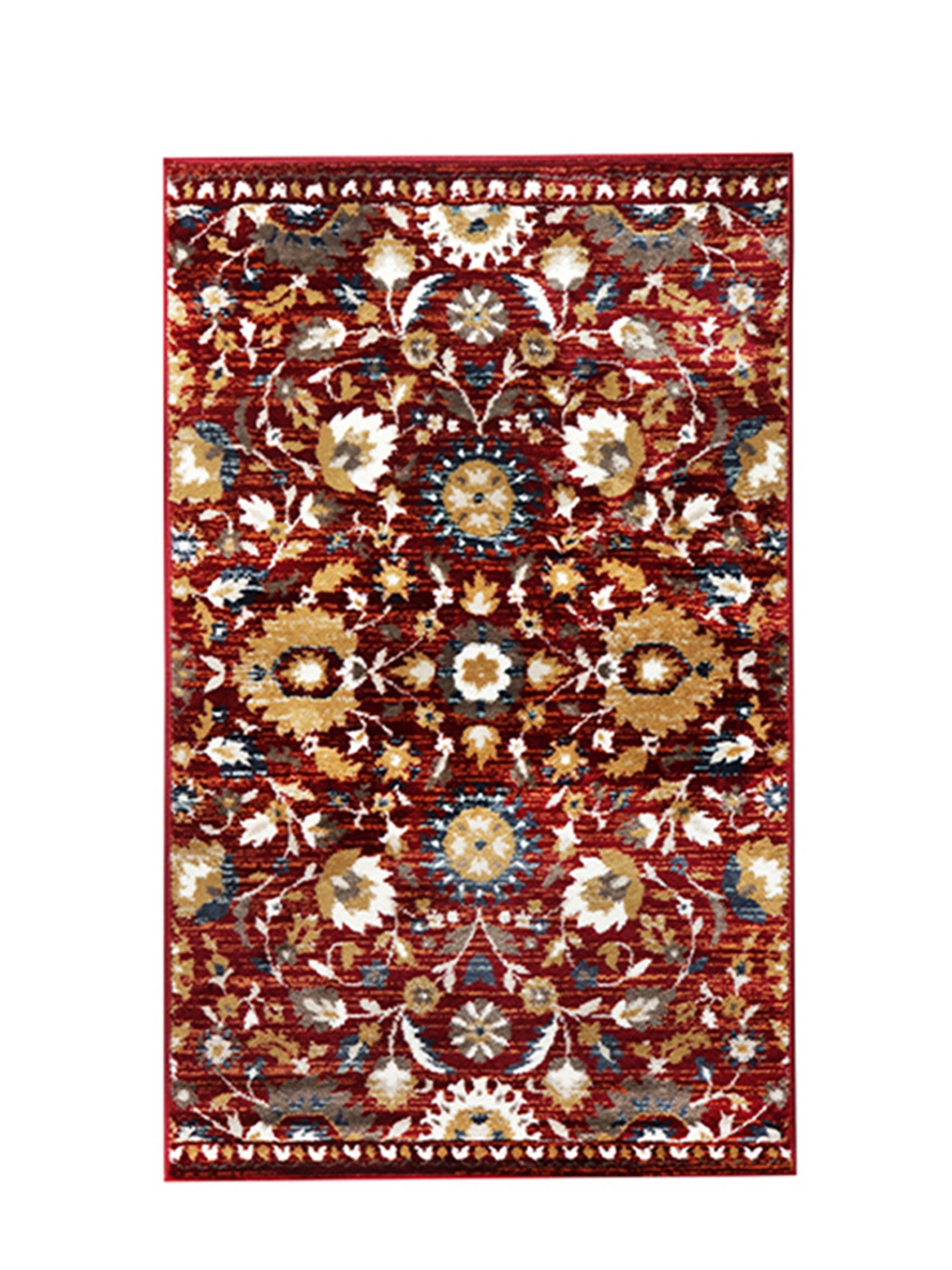 

Sapana Carpet-Mats Maroon & Grey Floral Printed Anti-Skid Carpet