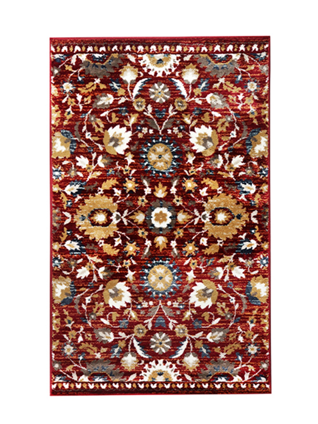 

Sapana Carpet-Mats Maroon & Grey Floral Printed Anti-Skid Carpet