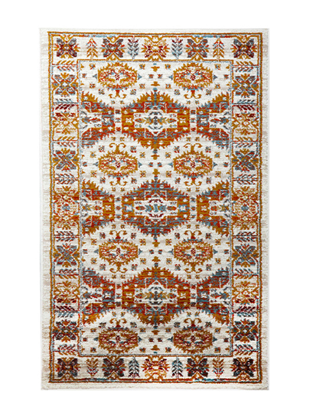 

Sapana Carpet-Mats Cream & Grey Geometric Anti-Skid Rectangular Carpet