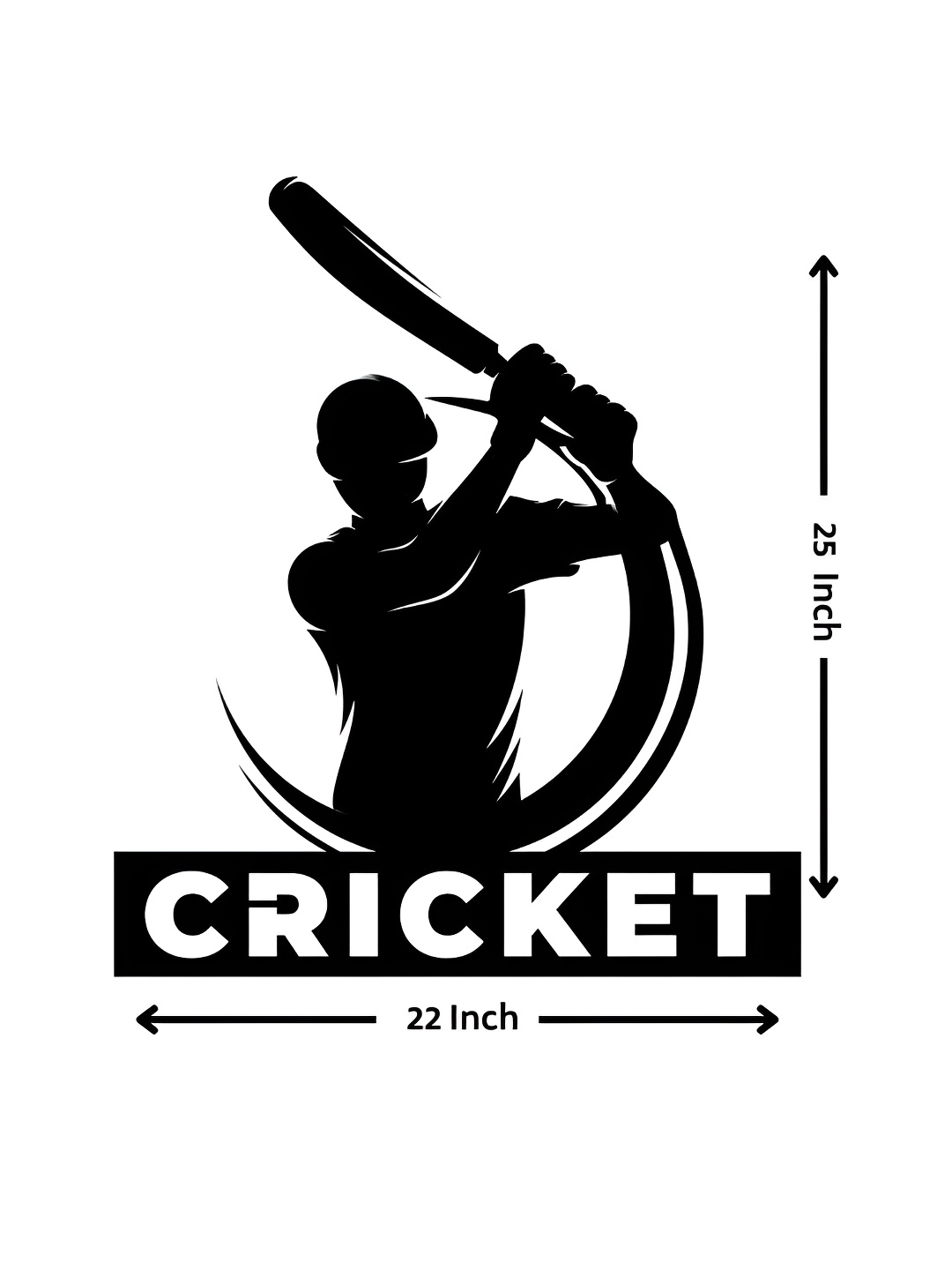 

ARTROOMS Black Cricket Metal Wall Decor
