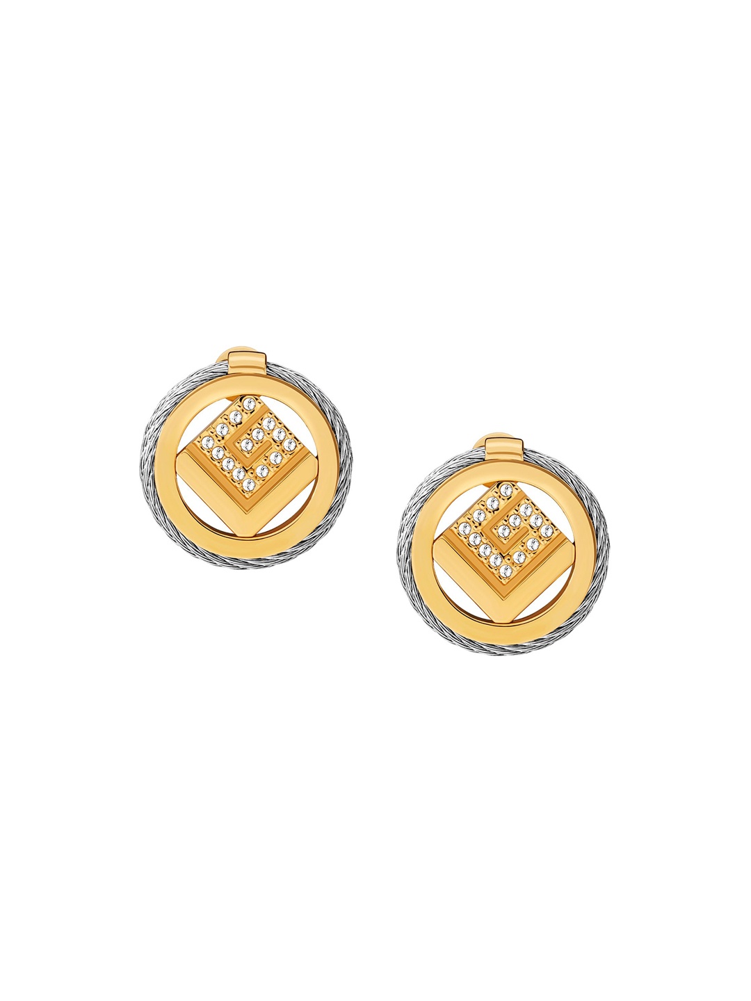 

Guy Laroche Gold Plated Artificial Stones Stainless Steel Studs