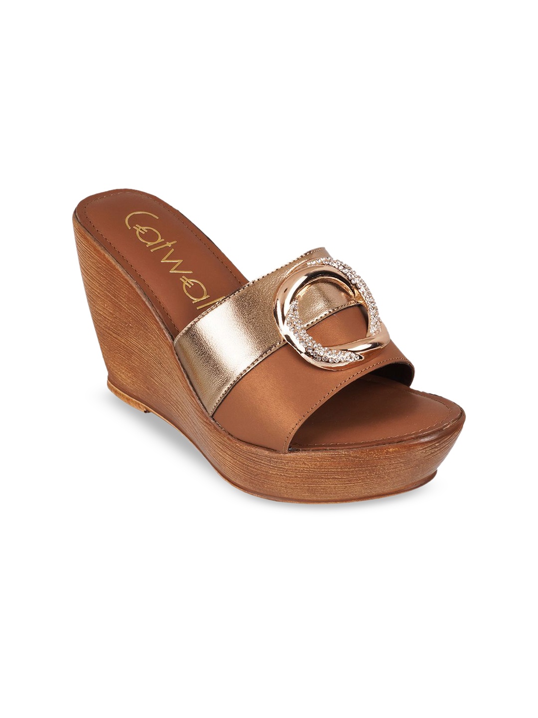 

Catwalk Women Colourblocked Wedge Sandals, Tan