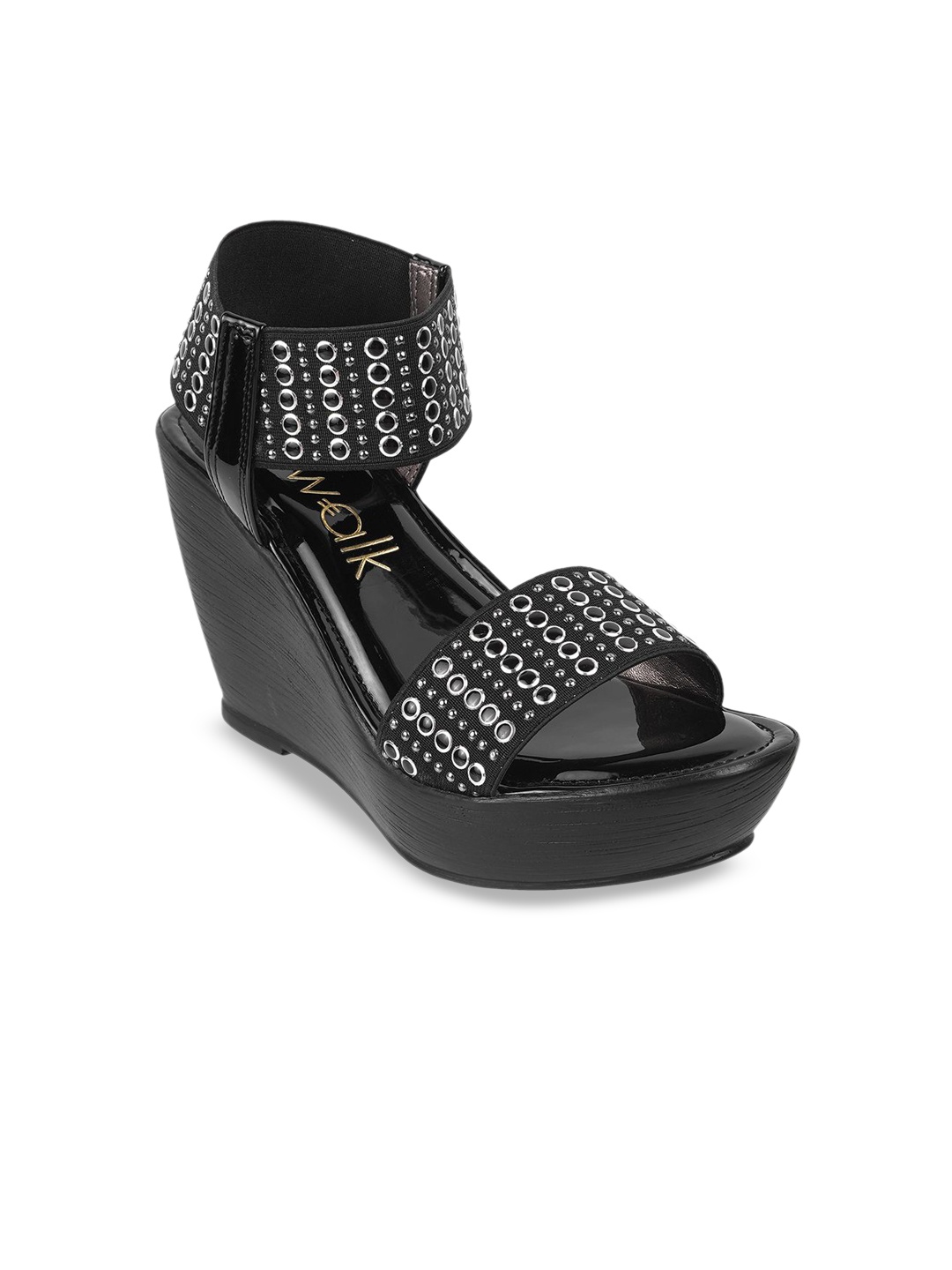 

Catwalk Women Embellished Wedge Sandals, Black