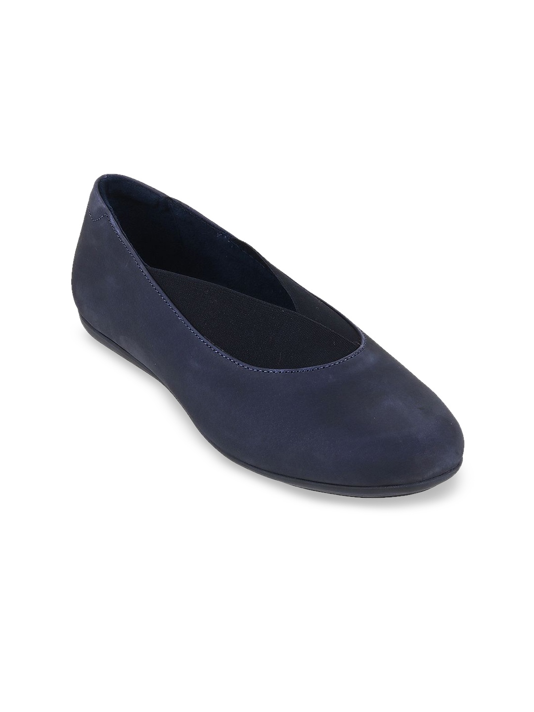 

Catwalk Women Leather Round Toe Slip On Loafers, Blue