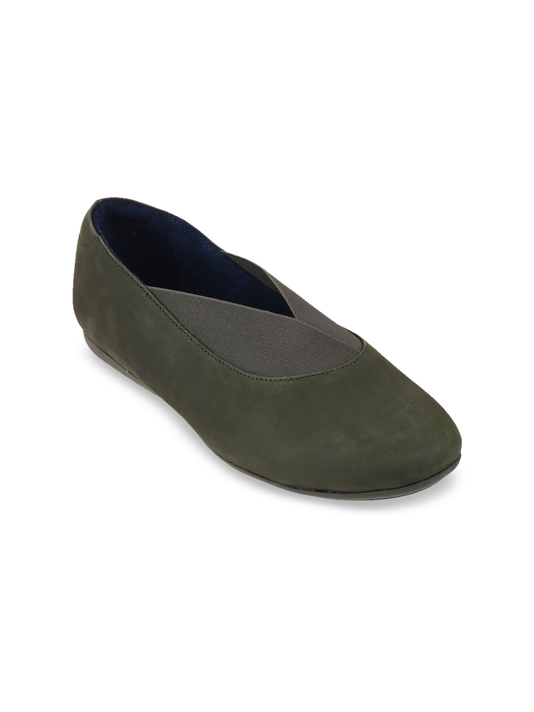 

Catwalk Women Leather Ballerinas, Green