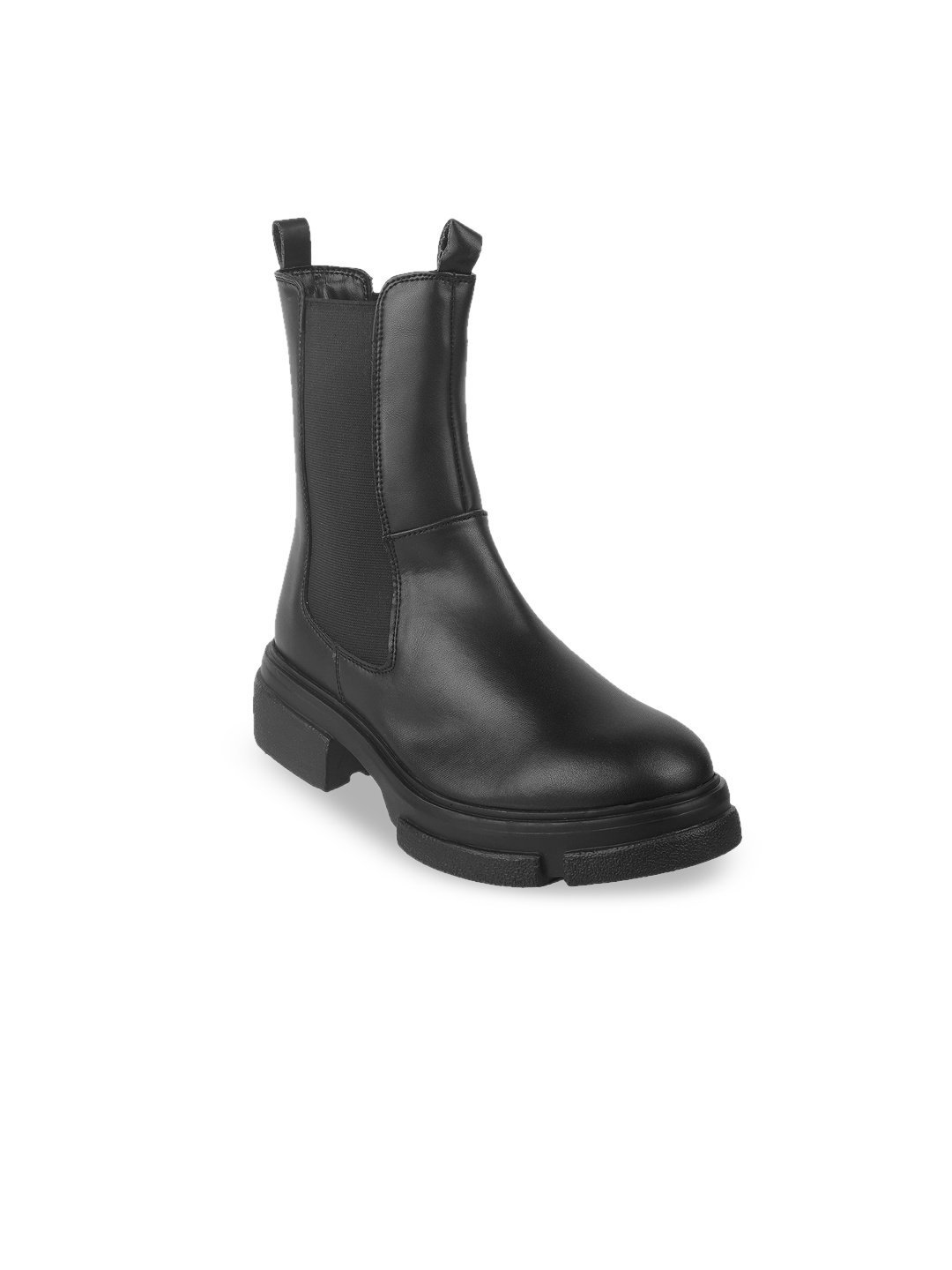 

Catwalk Women Fashion Platform Heeled Chelsea Boots, Black