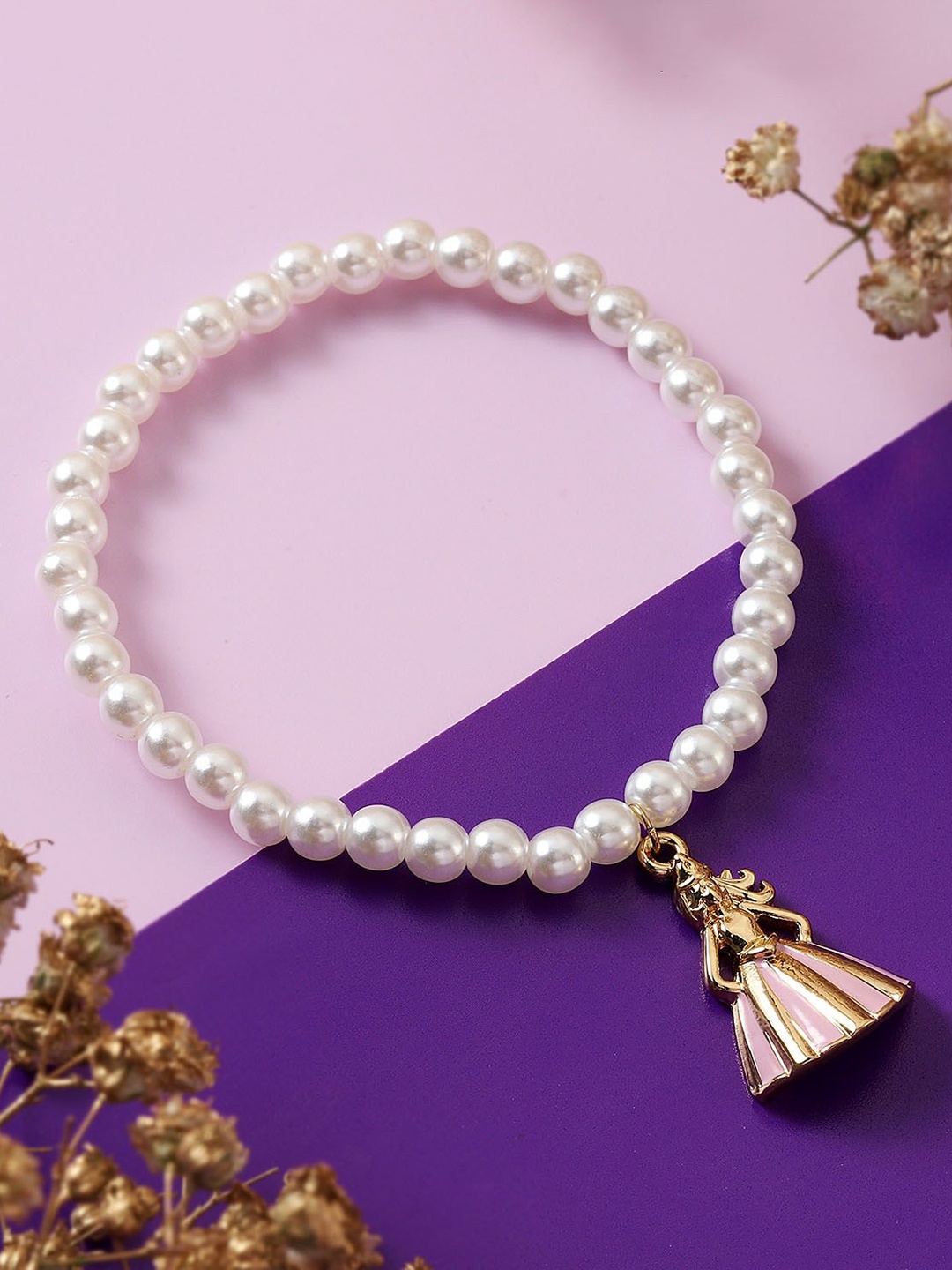 

IGP Princess Charm Beaded Bracelet, White