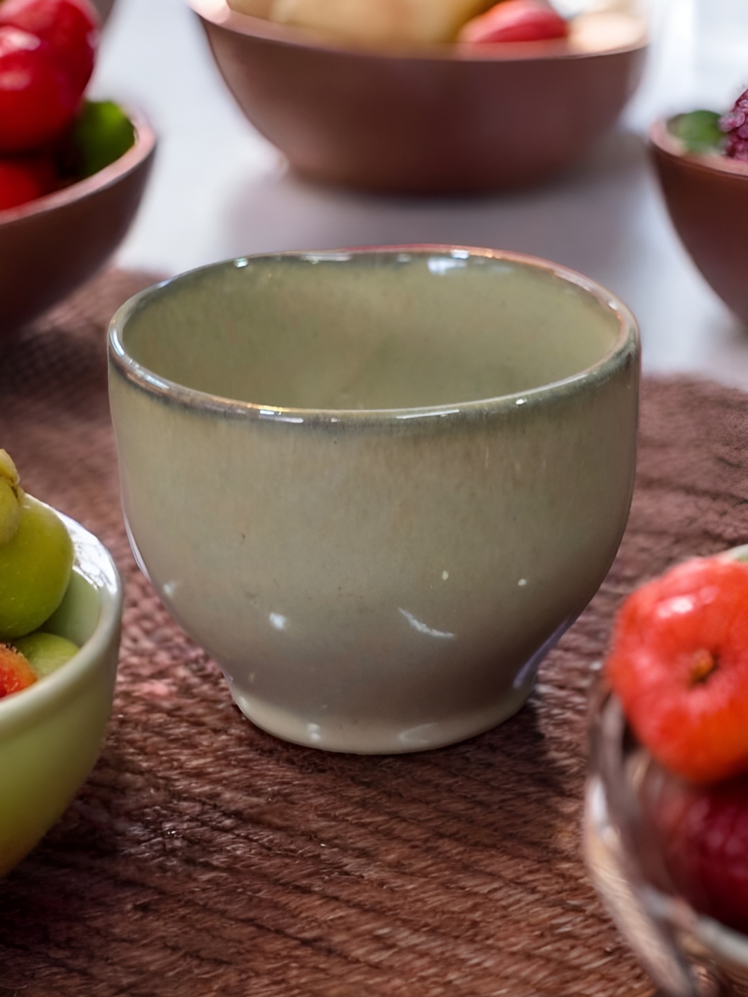 

Folkstorys Beige Ceramic Glossy Cup 25 ml