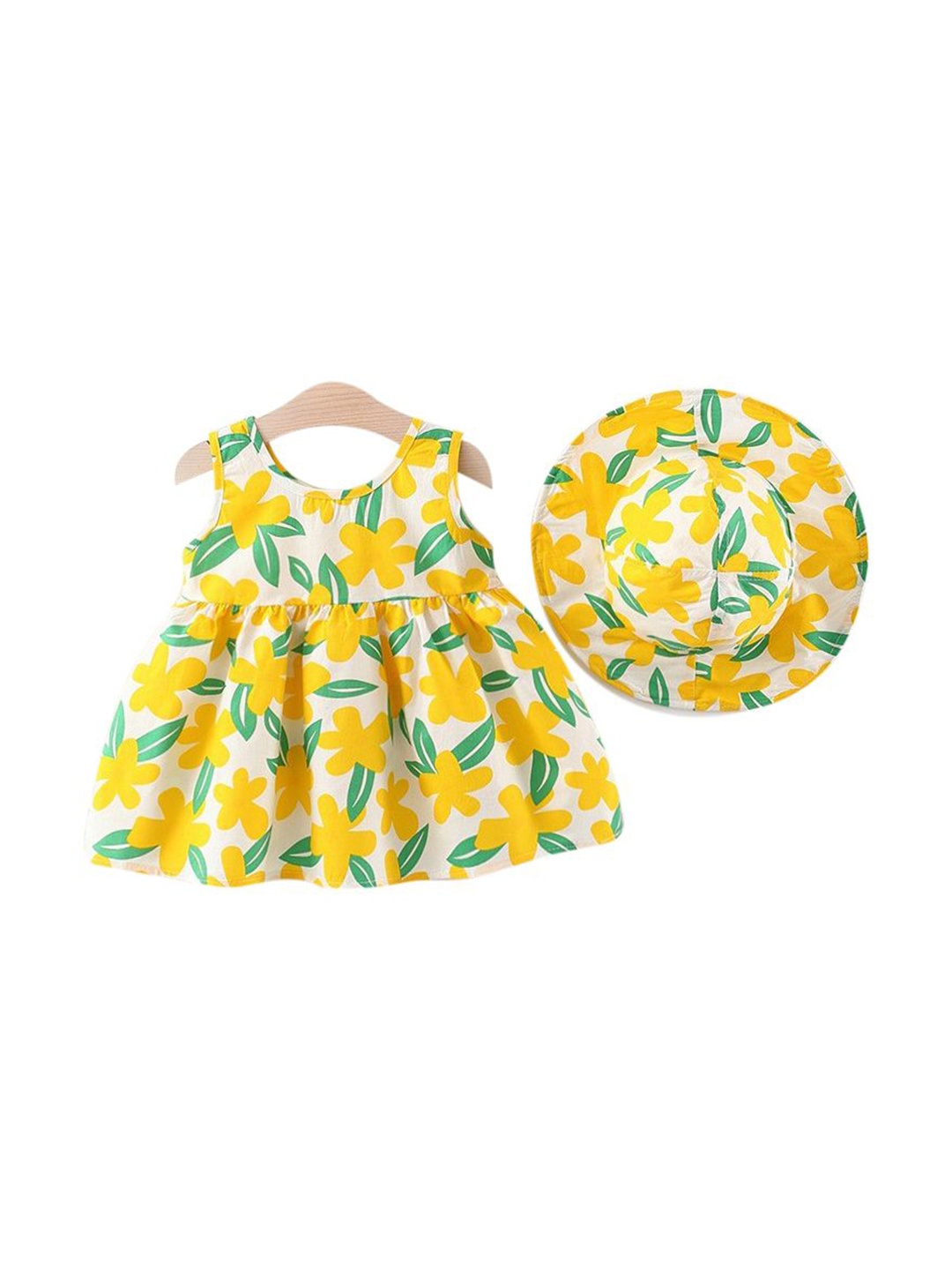 

StyleCast x Revolte Girls Floral Printed Fit & Flare Dress, Yellow