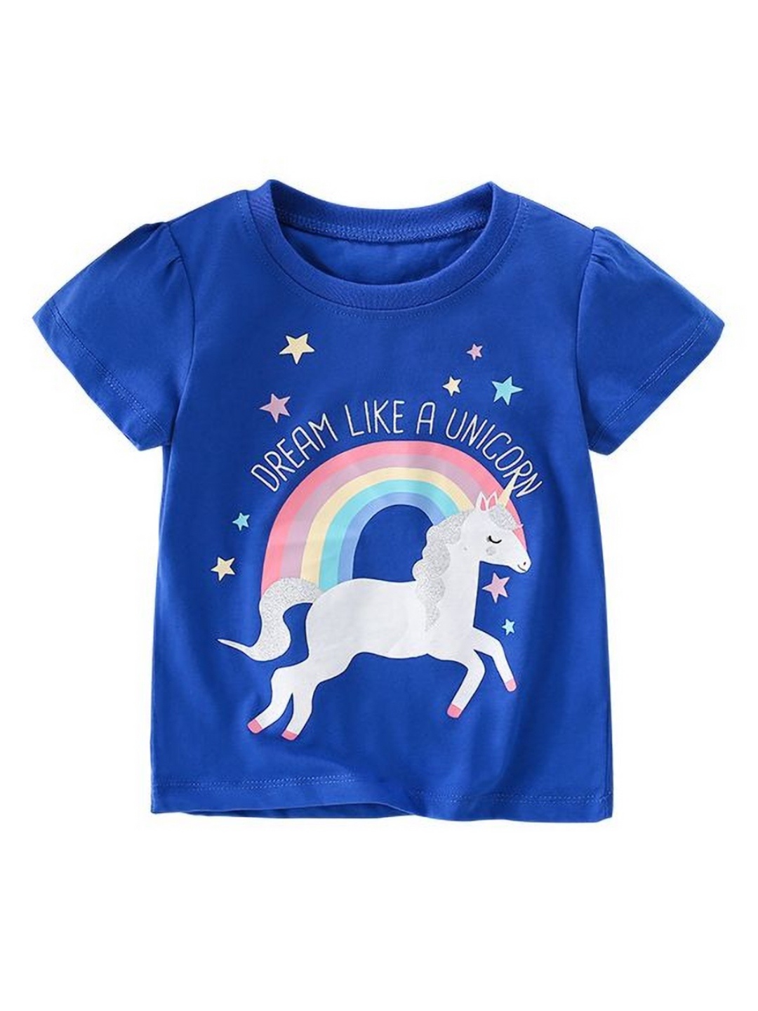 

StyleCast x Revolte Girls Printed Pockets T-shirt, Blue