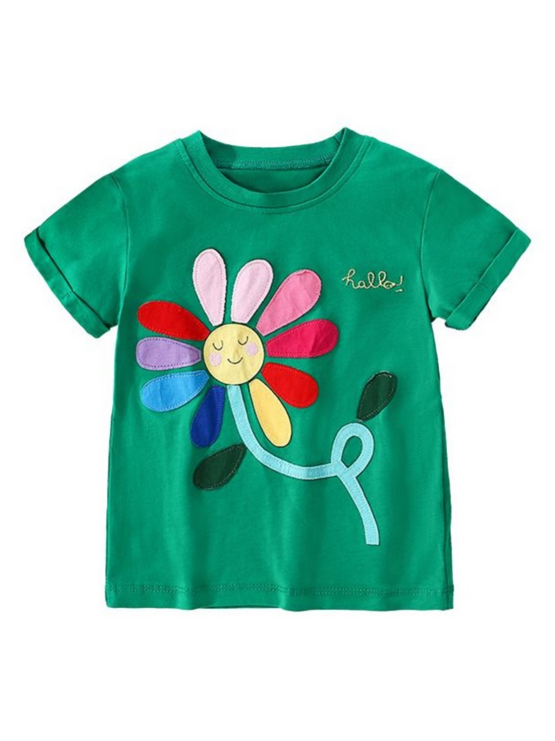 

StyleCast x Revolte Girls Printed Applique T-shirt, Green