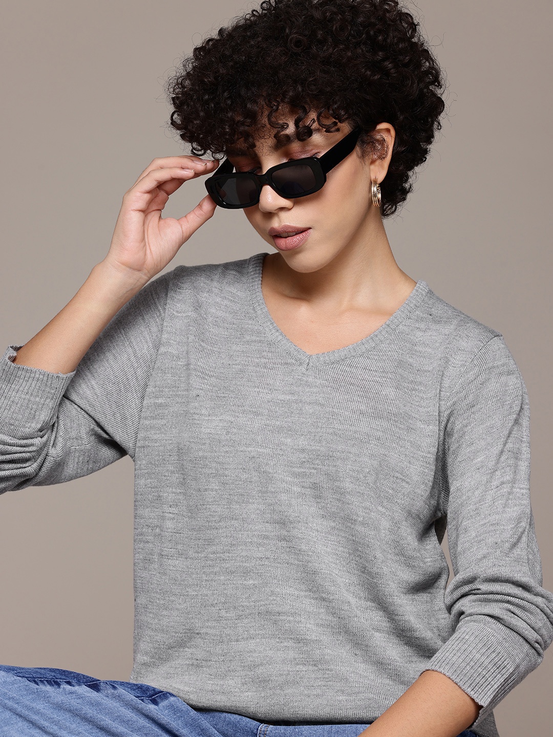 

Roadster Acrylic Pullover, Grey