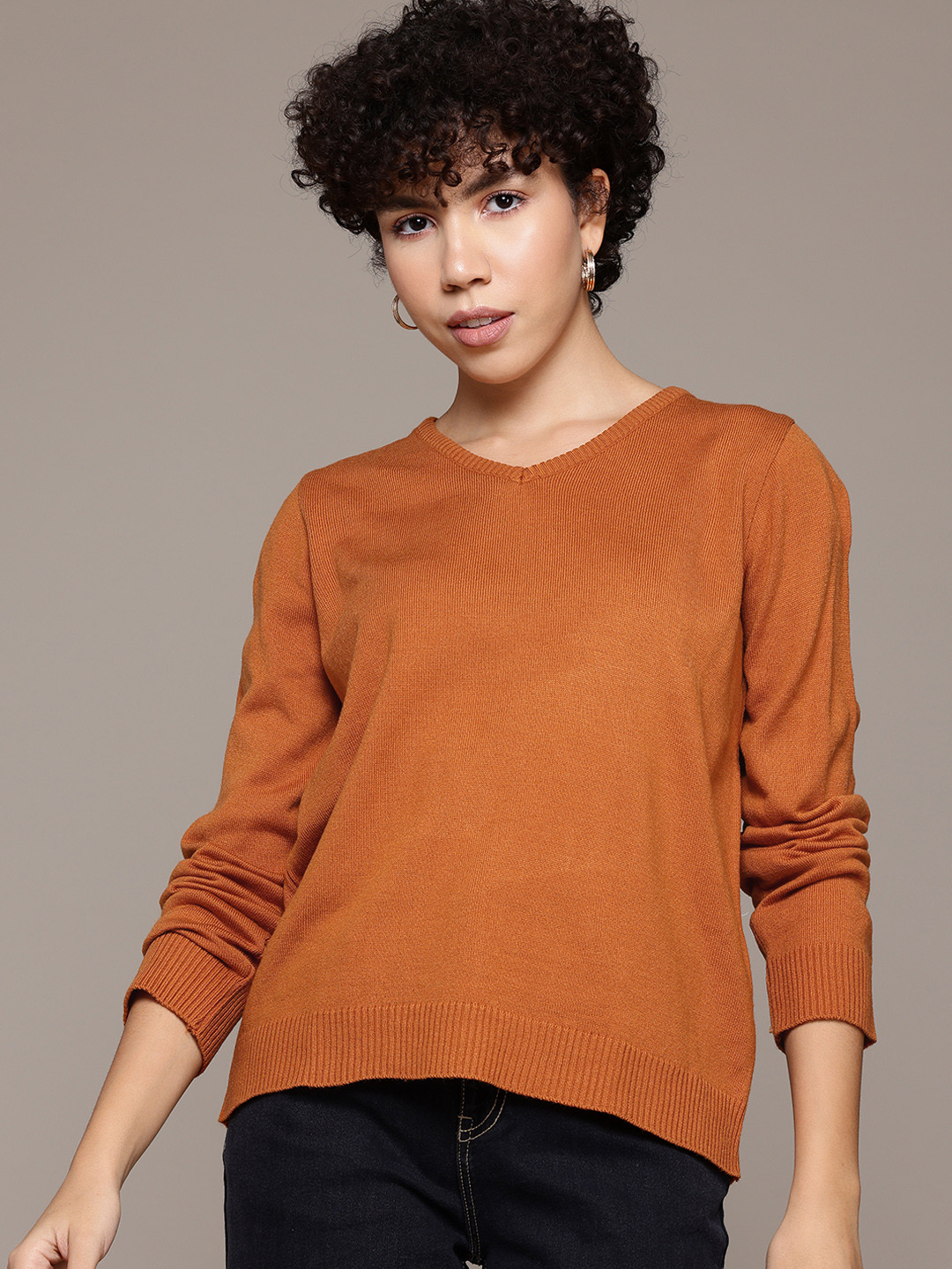 

Roadster Acrylic Pullover, Rust