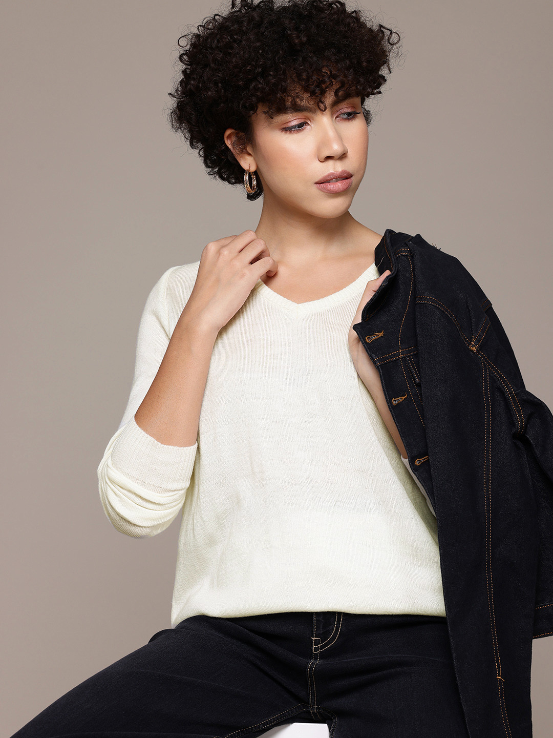 

Roadster Acrylic Pullover, White