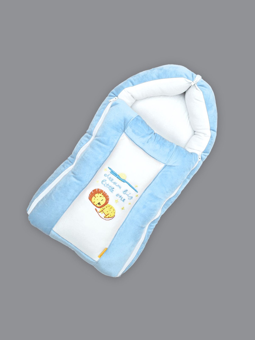 

Born Babies Blue Printed Cotton Baby Sleeping Bag