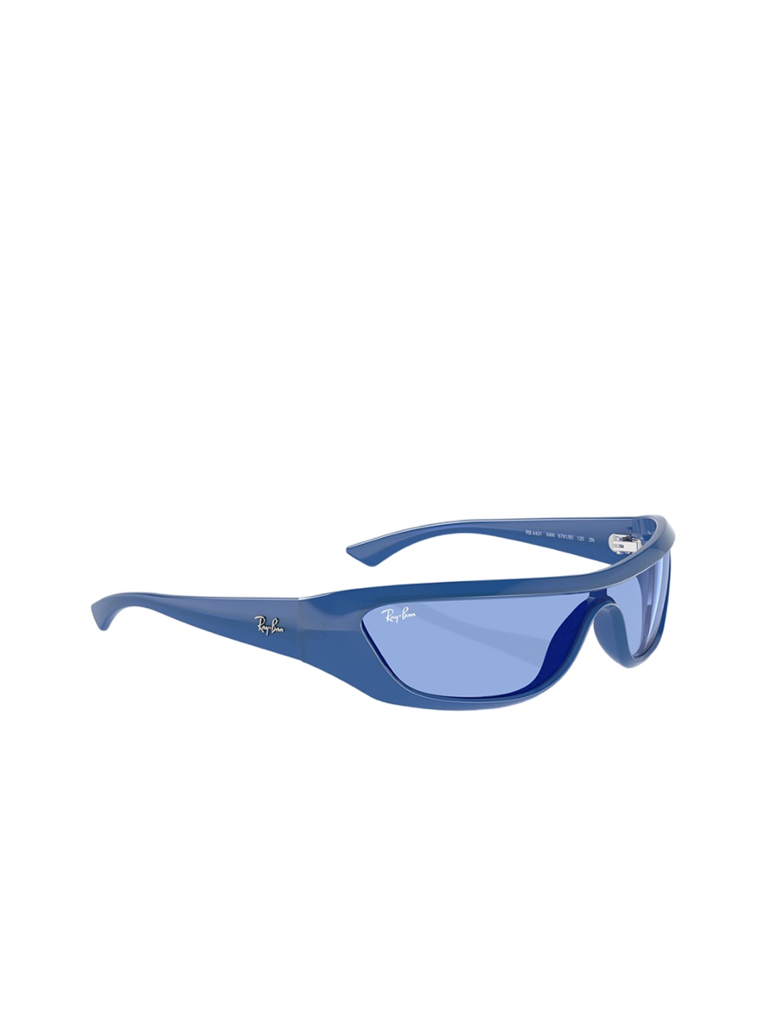

RAY-BAN Pulse Unisex UV Protected Blue Lens Irregular Sunglasses - 0RB443167618034