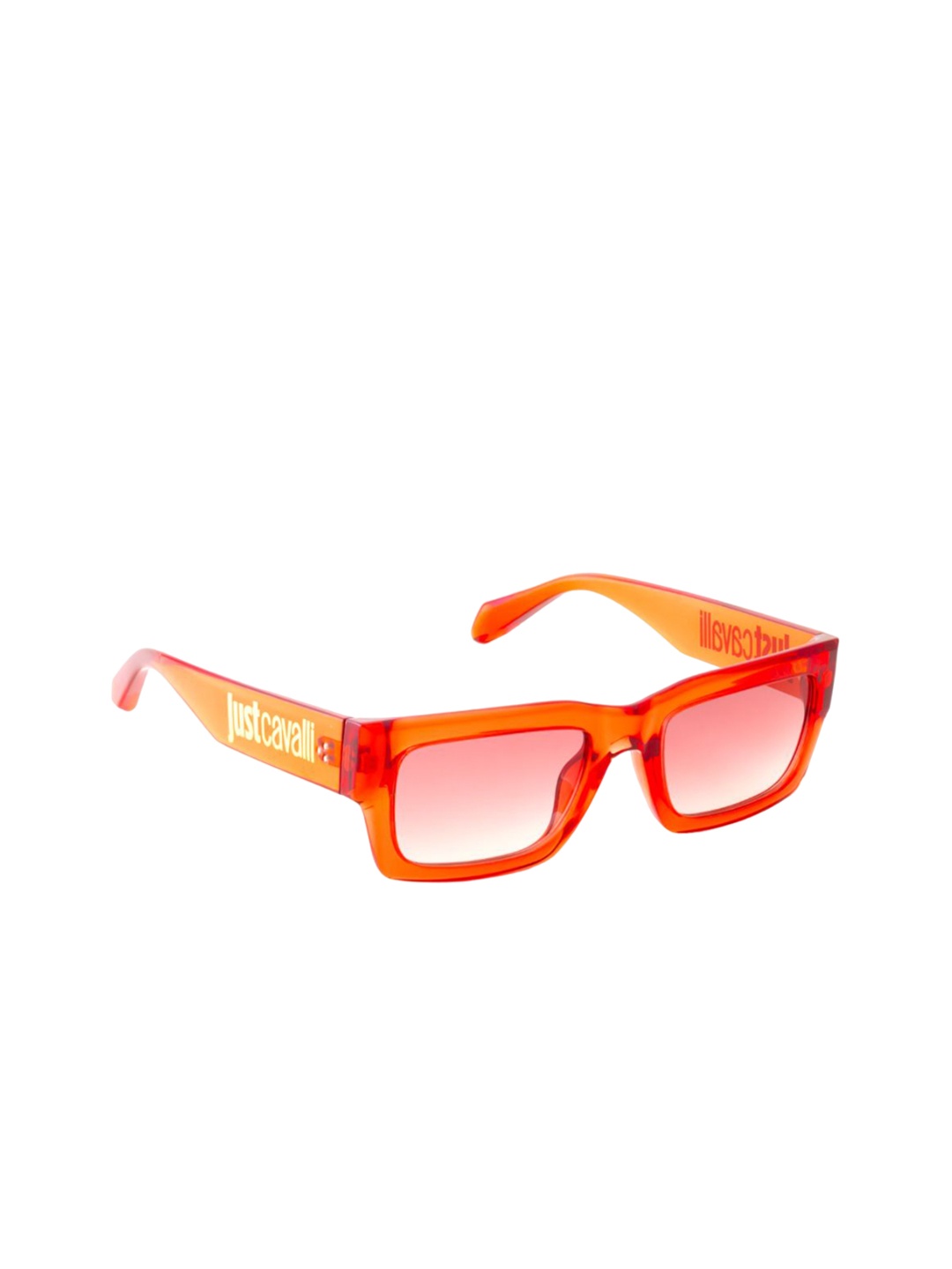 

Just Cavalli Unisex Rectangle Sunglasses with UV Protected Lens SJC03954VC2SG, Red