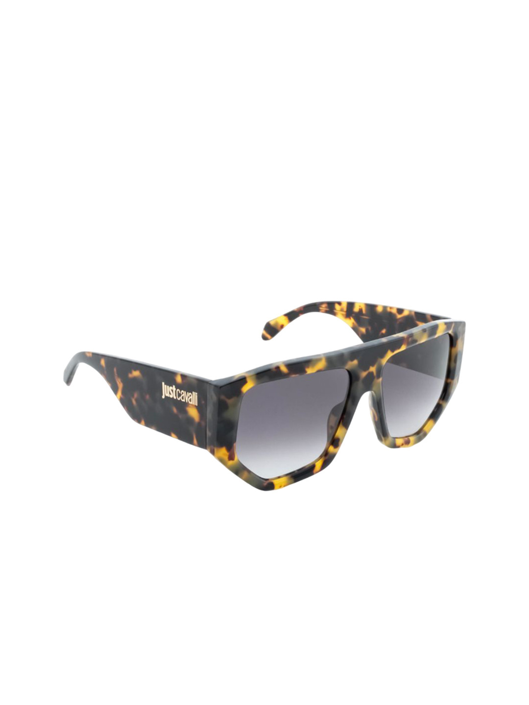 

Just Cavalli Unisex Oversized Sunglasses with UV Protected Lens, Black