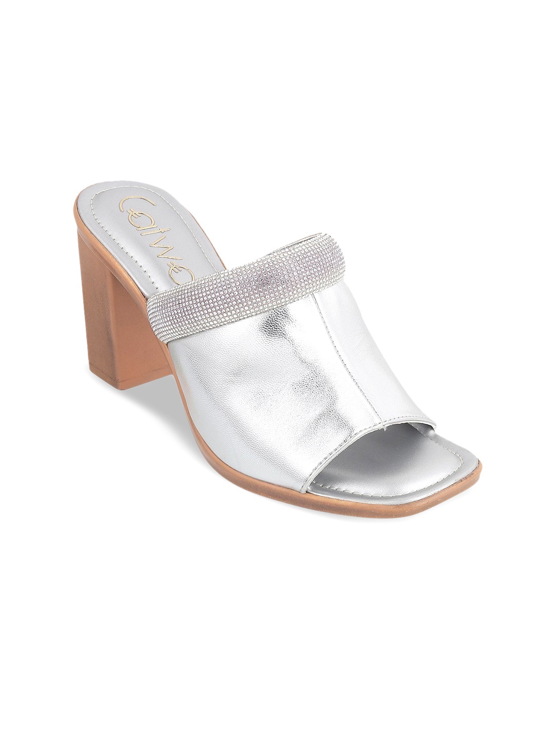 

Catwalk Women Block Heels Sandals Western - Embellished, Silver