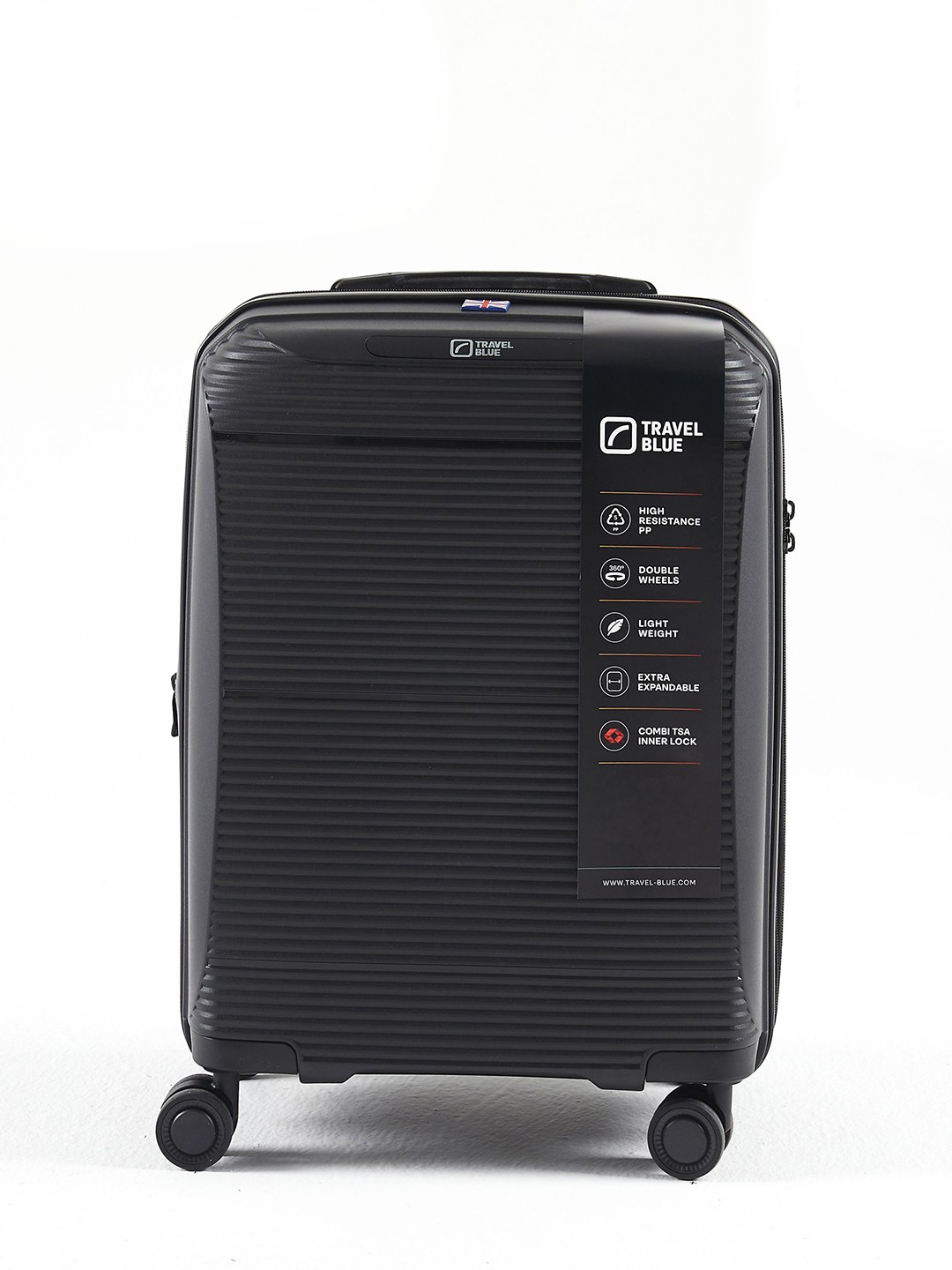 

Travel Blue Journey Jet Textured Hard Suitcase Trolley Bag