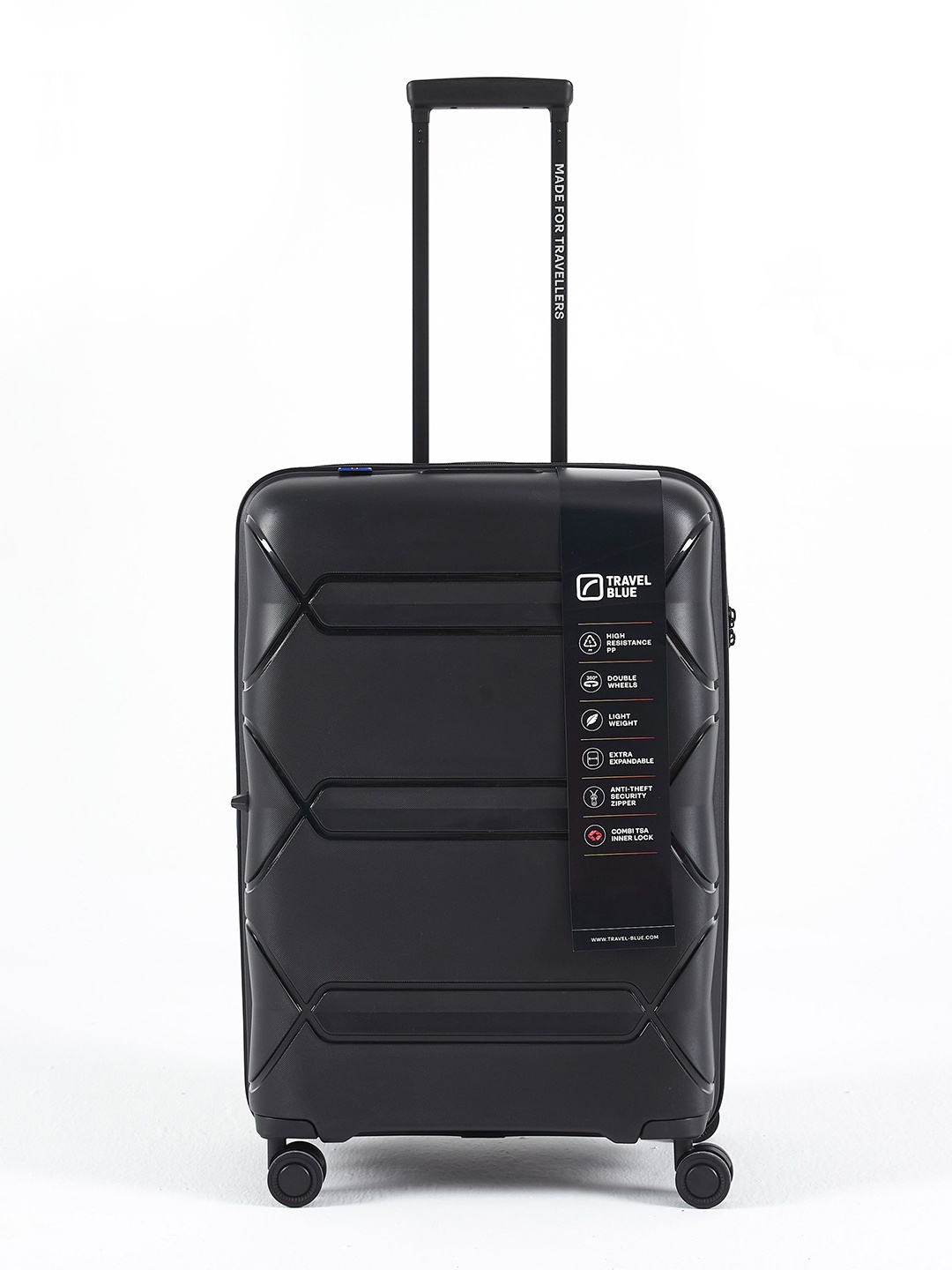 

Travel Blue Hard-Sided Medium Trolley Bag, Black