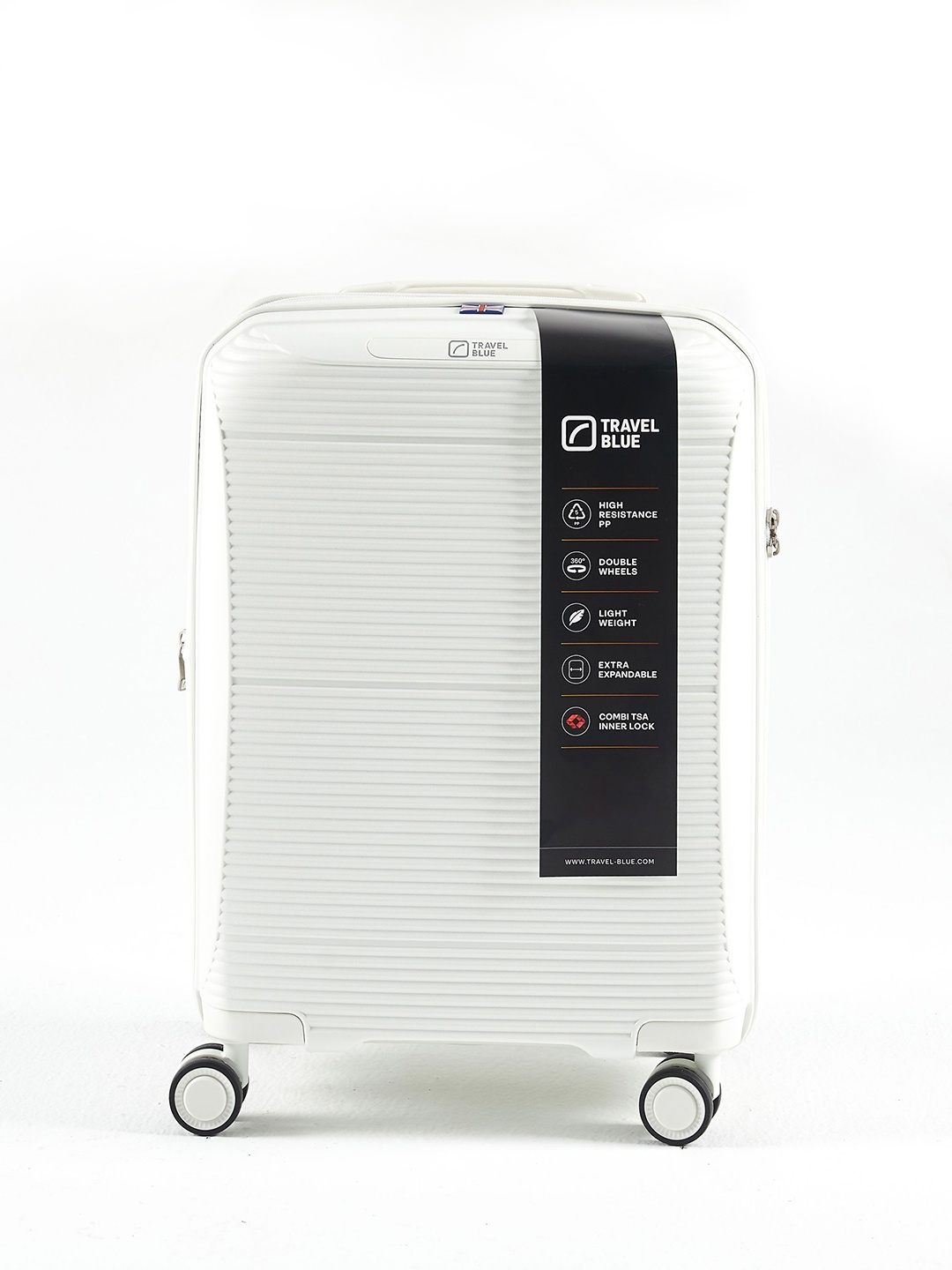 

Travel Blue Journey Jet Textured Hard Suitcase Trolley Bag, White