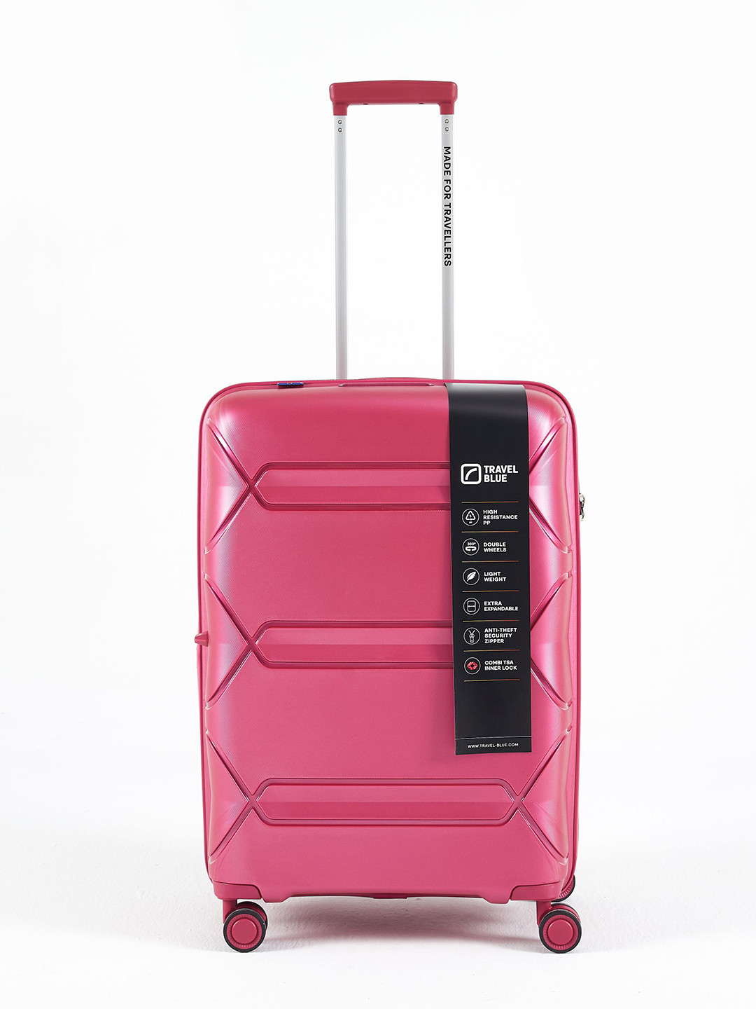 

Travel Blue Medium Hard Sided Trolley Bag, Pink
