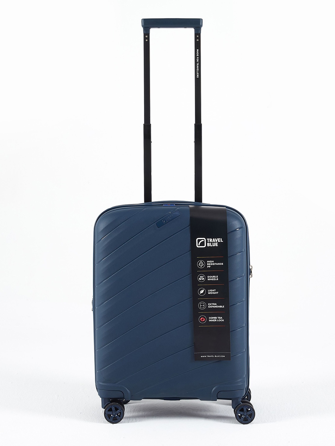 

Travel Blue Small Hard Sided Trolley Bag, Navy blue