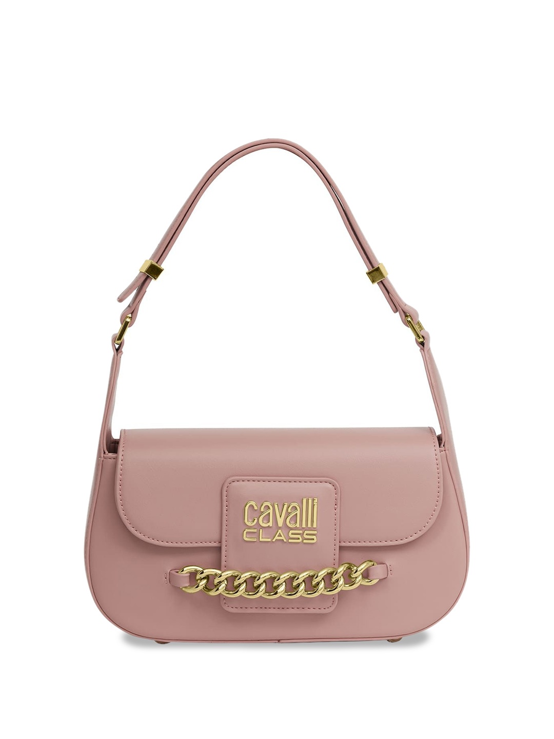 

Cavalli Class Structured Shoulder Bag with Tasselled, Pink