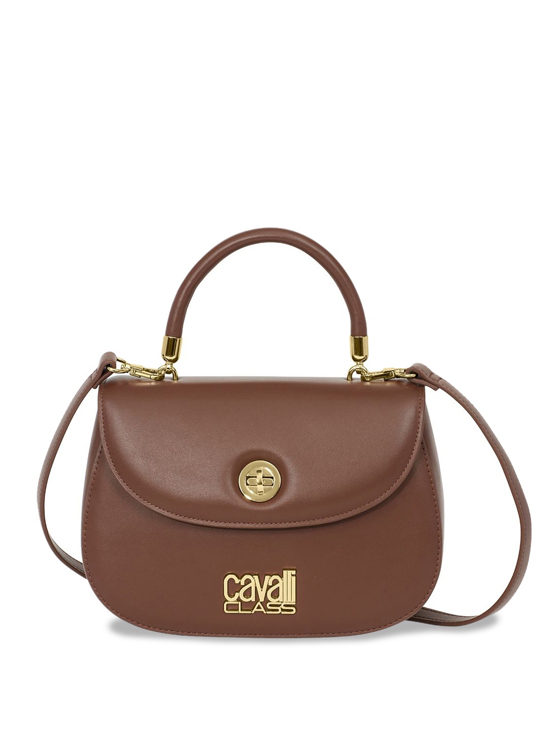 

Cavalli Class Structured Handheld Bag with Tasselled, Red