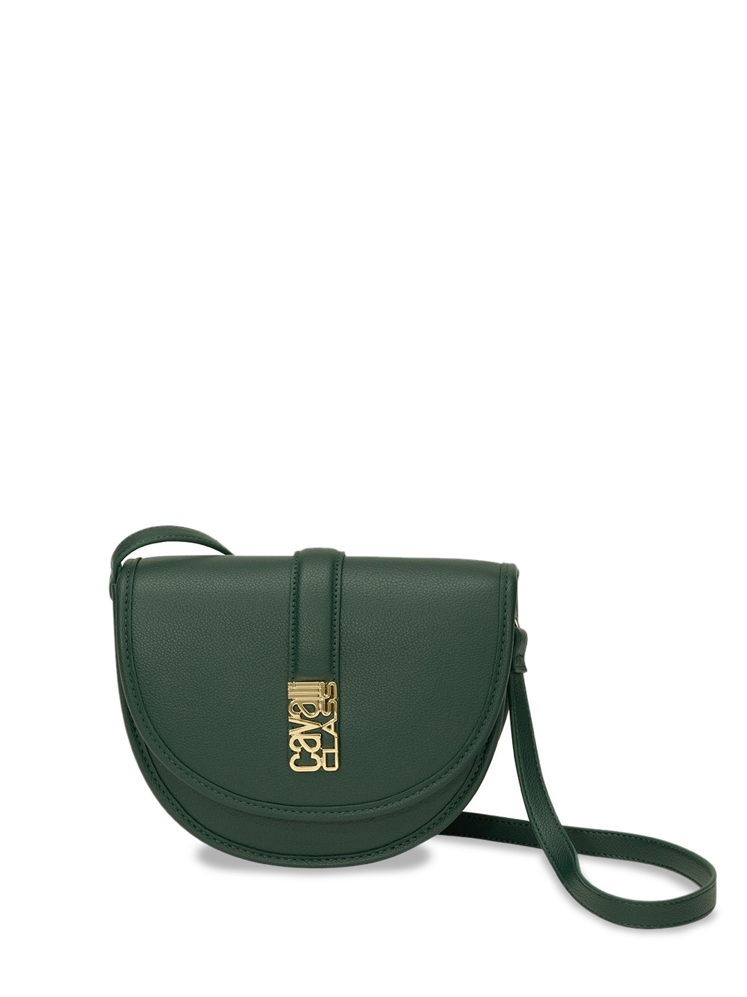 

Cavalli Class Half Moon Sling Bag with Tasselled, Green