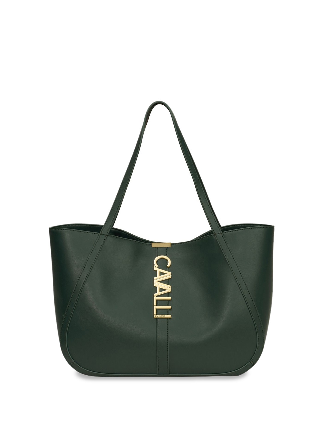 

Cavalli Class Structured Shoulder Bag with Tasselled, Green