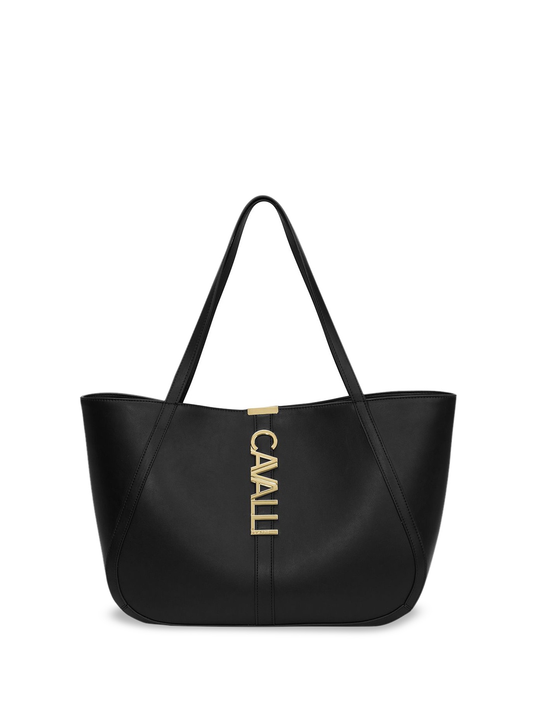 

Cavalli Class Structured Shoulder Bag, Black