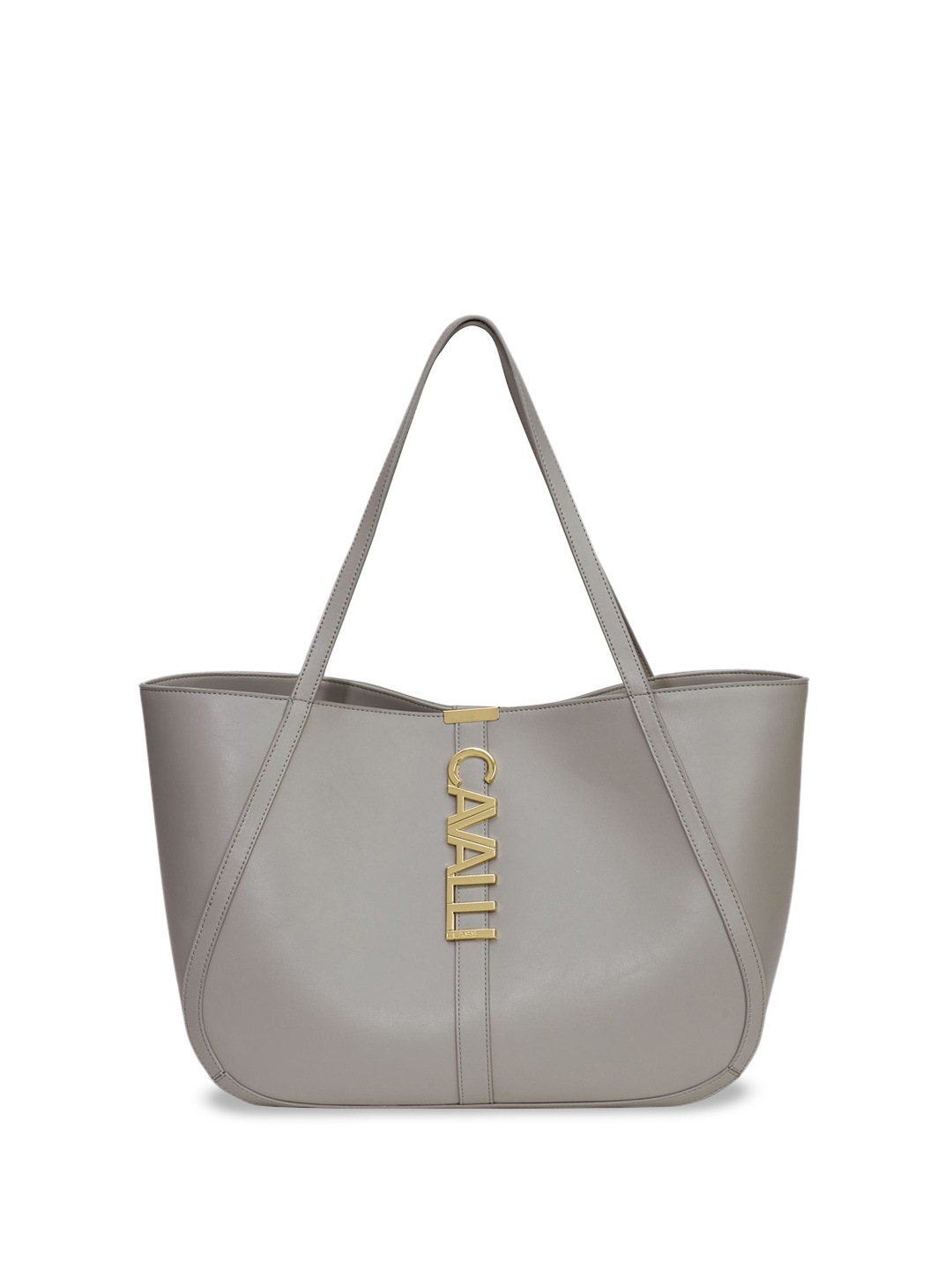 

Cavalli Class Textured Swagger Shoulder Bag, Grey