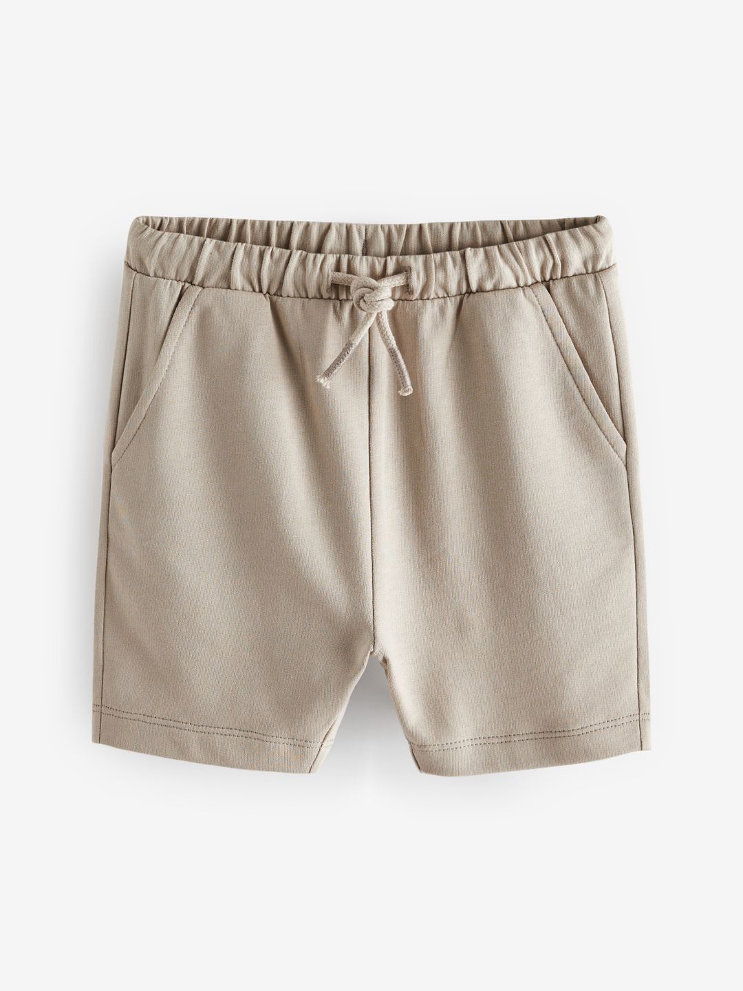 

NEXT Boys Solid Pure Cotton Jersey Shorts, Beige