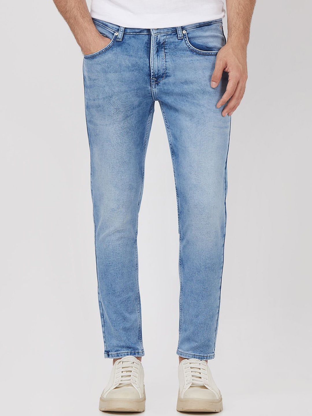 

Mufti Men Slim Fit Heavy Fade Stretchable Jeans, Blue