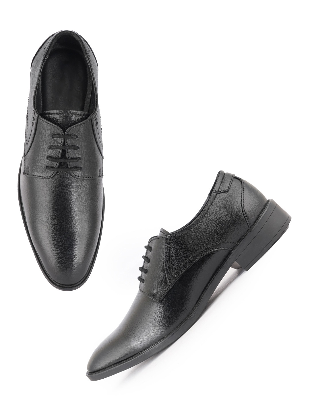 

Style Shoes Men Leather Formal Derbys, Black