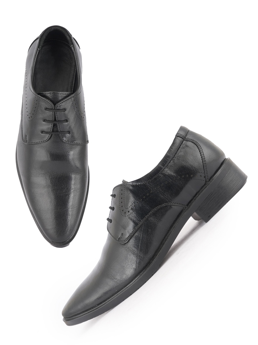 

Style Shoes Men Leather Formal Derbys, Black