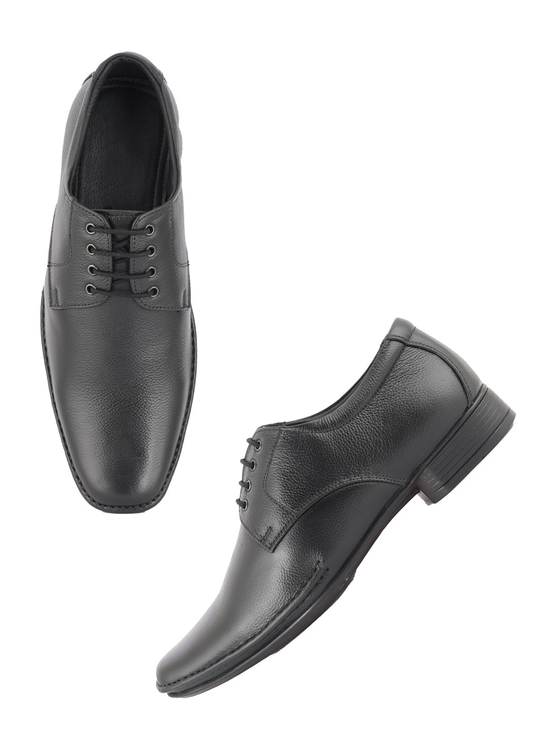 

Style Shoes Men Lace-Ups Leather Formal Derbys, Black