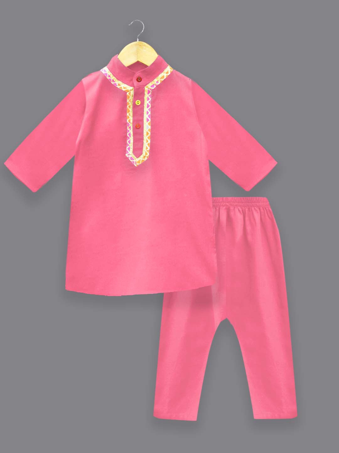 

A.T.U.N. Boys Regular Kurta with Pyjamas, Beige
