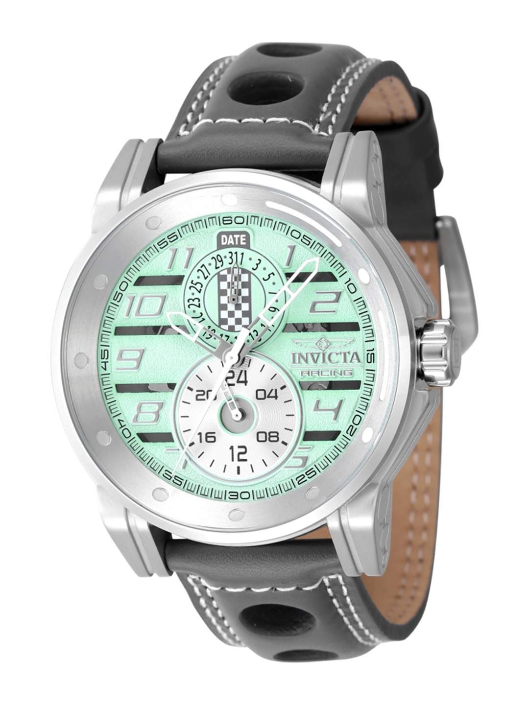 

Invicta Men Dial & Leather Straps Analogue Watch 47537, Multi