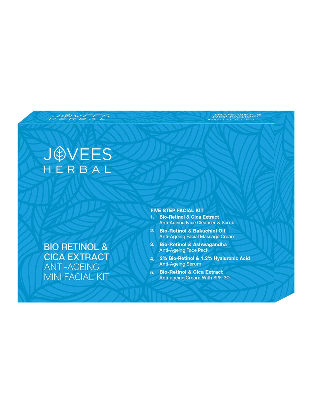 

Jovees Bio Retinol & Cica Extract Anti Ageing Mini Facial Kit-215g, White