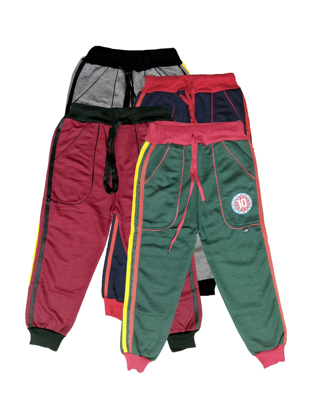

BAESD Boys Pack Of 4 Side Stripe Detail Joggers, Blue