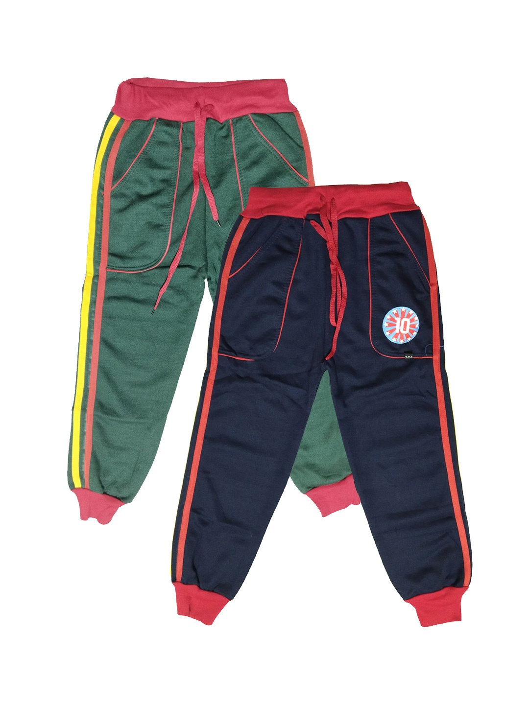 

BAESD Boys Pack of 2 Mid-Rise Joggers, Blue
