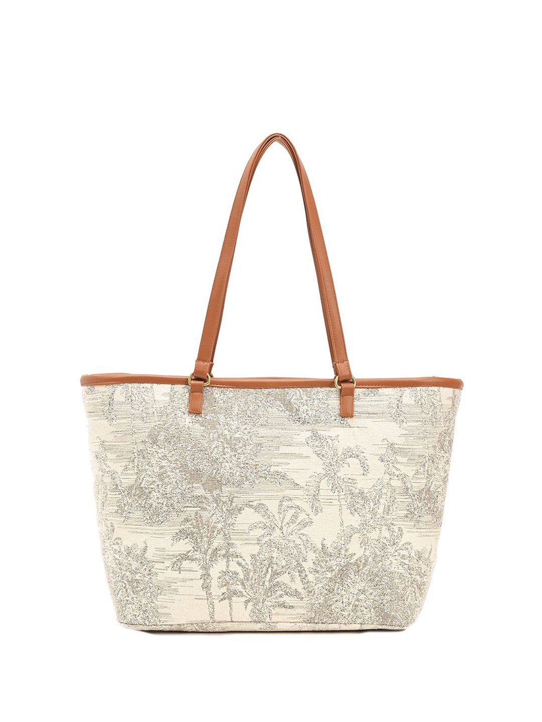 BohoGirl Printed Shopper Shoulder Bag, Beige